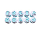 10/26Pcs Cake Mold Letters Shape Eco-friendly DIY Number Shape Baking Mould for Biscuit-Number