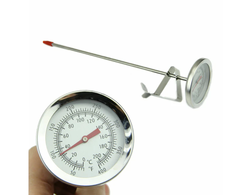 Barbecue Thermometer Pointer Type Stainless Steel Light Cooking Thermometer for Barbecue