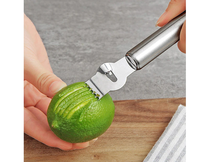 Lemon Grater Anti-slip Kitchen Gadget Stainless Steel Fruit Citrus Lemon Peeler Grater for Kitchen