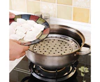 Stainless Steel Tripod Bun Steamer Rack Insert Stock Pot Tray Stand Cooking Tool