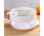 Microwave Oven Steamer Round Plastic Bowl Dish Bun Dumpling Heater with Lid-Double Layer