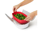 Microwave Steamer BPA Free Heat-resisting PP Non-stick Vegetable Cookware Steamer for Kitchen