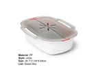 Microwave Steamer BPA Free Heat-resisting PP Non-stick Vegetable Cookware Steamer for Kitchen
