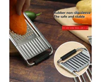 1 Set Food Slicer Sharp Easy to Use Stainless Steel Anti-rust Manual Vegetable Cutter Household Supplies
