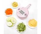 1 Set Vegetable Chopper High Hardness Ergonomic Design PP Onion Processor Food Chopper for Home-Pink