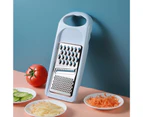 Potato Grater 3-In-1 Comfortable Grip Stainless Steel Onion Processor Vegetable Grater for Cooking-Blue