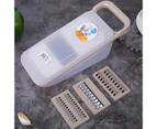 1 Set Vegetable Chopper Detachable Efficient Stainless Steel Onion Processor Vegetable Cutter for Slicing-Grey