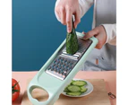 Potato Grater 3-In-1 Comfortable Grip Stainless Steel Onion Processor Vegetable Grater for Cooking-Green