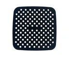 2Pcs Steamer Liner Non-Stick Perforated Design Round Silicone Fry Pan Baking Mat for Kitchen