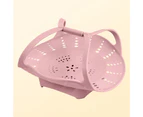 Cooking Steamer High Temperature Resistant Reusable Nordic Style Food Grade Soft Silicone Steamer Restaurant Supplies -Pink