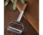 Peeler Double Side Precise Hanging Hole Peeling Wire Grinding Function Fruit Grater for Kitchen -C