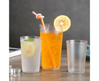 210/280/350/450ml Drinking Glass Restaurant Style Breaking Resistant Transparent Acrylic Highball Drinking Tumbler for Party