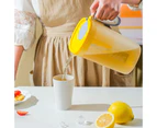 1550ML/2200ML Water Pot Large Capacity Cold-resistant Plastic Splash-proof Sturdy Cold Kettle Summer Accessories-Yellow - Yellow