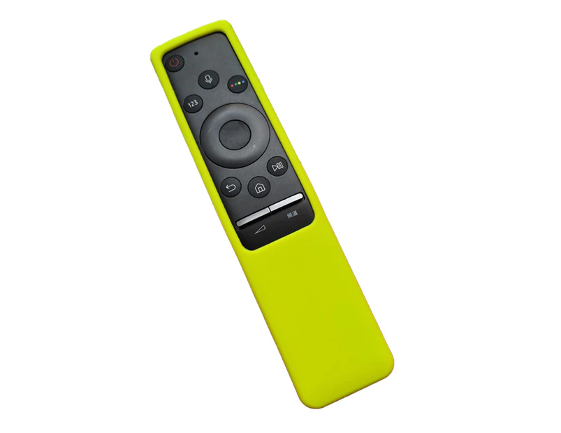 Remote Control Cover Soft Waterproof Silicone Thickened Anti-Drop Remote Control Protector for Samsung Q70Q60Q80-Green