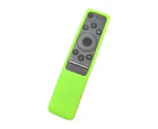 Remote Control Cover Soft Waterproof Silicone Thickened Anti-Drop Remote Control Protector for Samsung Q70Q60Q80-Fluorescent Green