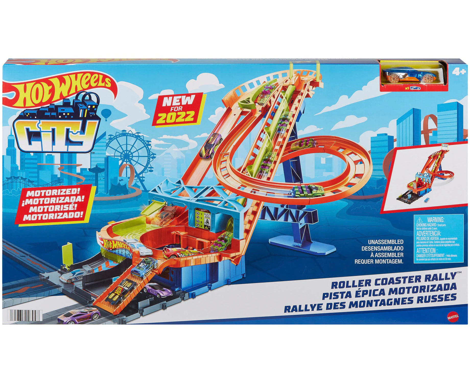 Hot Wheels® - City Roller Coaster Rally Playset  Mattel