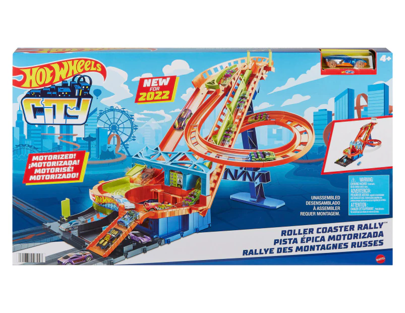 Hot Wheels® - City Roller Coaster Rally Playset  Mattel