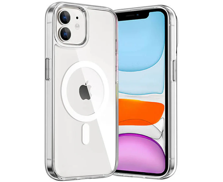 For Apple iPhone 11 MagSafe Magnetic Case with HaloLock Shockproof Military Grade Protection Scratch Resistant Back Clear Protective Cover