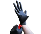 100 PCS Nitrile Gloves Disposable Black PF Industrial 5.5g Heavy Duty Mechanic HACCP TGA