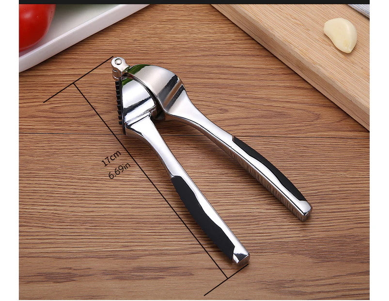 Stainless steel Garlic Press Professional Garlic Mincer And Press Ginger Mincer Heavy Soft-Handled Crush Squeezer