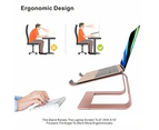 Detachable Ergonomic Aluminum Laptop Riser Stand 10-17.3" Rose Gold