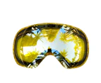 1Pc HX06 Ski Goggles Lenses Double-layer Comfortable to Wear Snow Blindness Proof UV Protection Snowboard Goggles Lenses Replacement for Snow Ski Yellow