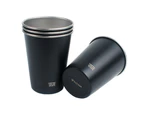 4 Pcs Insulated Metal Cups Double Wall Vacuum Tumbler Drinking Cups