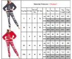 Christmas Matching Family Pyjamas Mens Womens Xmas Pyjama Loungewear Set - Red（Women）