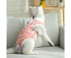 Cat Weaning Suit Cartoon Pattern Anti-licking Skin-friendly Pet Cats Surgical Recovery Suit Pet Supplies-L 5#