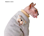 Cat Sweater Comfortable Breathable Pullover Hairless Cat Warm Clothes for Autumn-2XL