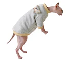 Cat Sweater Comfortable Breathable Pullover Hairless Cat Warm Clothes for Autumn-2XL