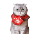 Cat Shawl Chinese Style Keep Warmth Soft Texture Pet Round Drool Bibs Pet Accessories 3#
