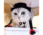 Puppy Cap Twist Braid Cute Shape Hand Knitting Cat Dog Woolen Yarn Hat Headwear Pet Accessories 1#