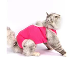 Cat Shirt Soft Texture Safety Prevention Fabric Sterilization Recovery Kitten Outfit Pet Accessories-S 2#