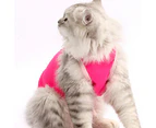 Cat Shirt Soft Texture Safety Prevention Fabric Sterilization Recovery Kitten Outfit Pet Accessories-S 2#
