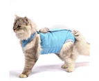 Cat Shirt Soft Texture Safety Prevention Fabric Sterilization Recovery Kitten Outfit Pet Accessories-M 1#
