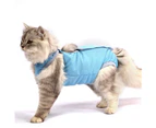 Cat Shirt Soft Texture Safety Prevention Fabric Sterilization Recovery Kitten Outfit Pet Accessories-L 1#
