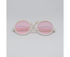 Pet Glasses Reflective Cool Round Shape Lovely Interesting Funny Pet Sunglasses for Party 5#