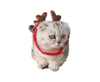 Pet Dog Cat Cap Deer Antler Headband Christmas Party Holiday Headwear Hat Gift