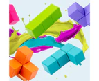 Children Educational Wooden Cube Building Block Assembly Set Kids Puzzle Toys