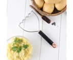 Stainless Steel, Heavy Duty Mashed Potatoes Masher, Best Masher Kitchen Tool for Bean, Avocado, Easy to Clean