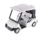 1/20 Scale Alloy Golf Cart Diecast Pull Back Car Model Kids Toy Collectible White
