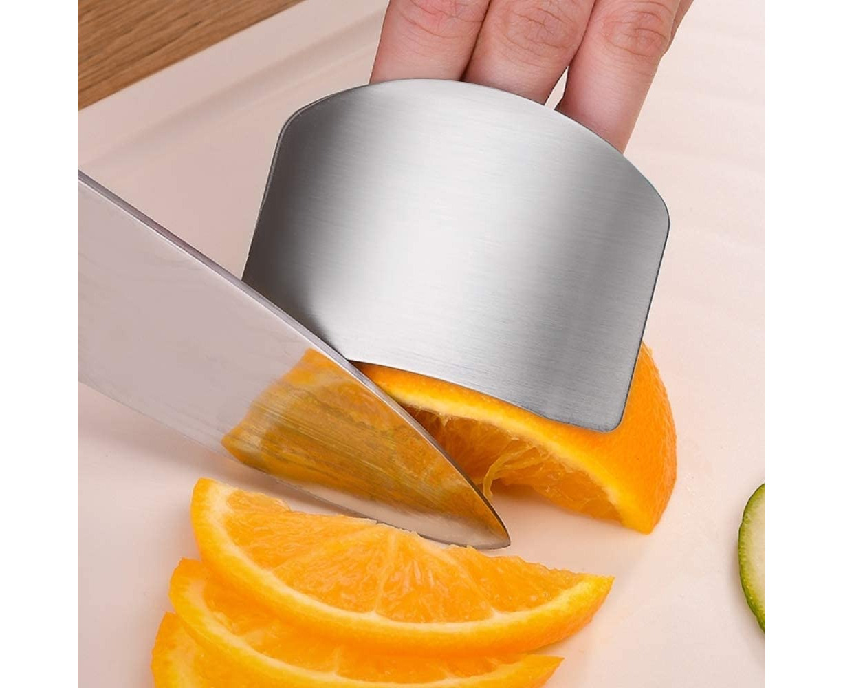 Finger Guards for Cutting, 2 Pcs Stainless Steel Finger Guards Finger  Protector Avoid Hurting for Cutting, Dicing and Slicing, Kitchen Tool  Finger