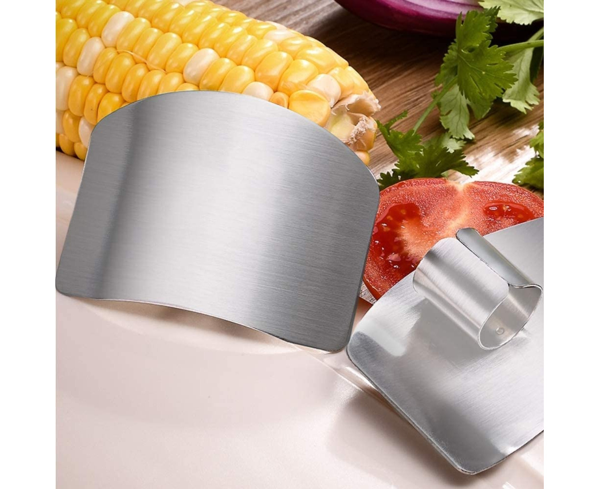 Finger Guards For Cutting, 2pcs Kitchen Tool Stainless Steel Finger Guard  Finger Protector