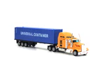 1/65 Diecast Alloy Container Truck Engineering Vehicle Model Education Kids Toy