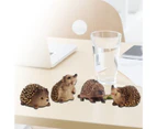 Animal Simulation Hedgehog Educational Model Doll Kid Gift Desktop Ornament Toy D