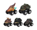 Cartoon Dinosaur Racing Car Pull Back Vehicle Children Kids Boys Model Toy Gift A