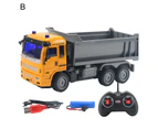 Kids 4 Channels Remote Control Engineering Vehicle Model Set Concrete Mixer Toy C