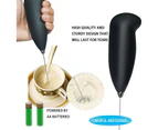 Handheld milk frother for lattes, electric whisk for cappuccino, smoothies, matcha, hot chocolate Christmas gifts