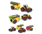 Mini Diecast Farm Tractor Vehicle Car Carriage Model Set Collection Kids Toy
